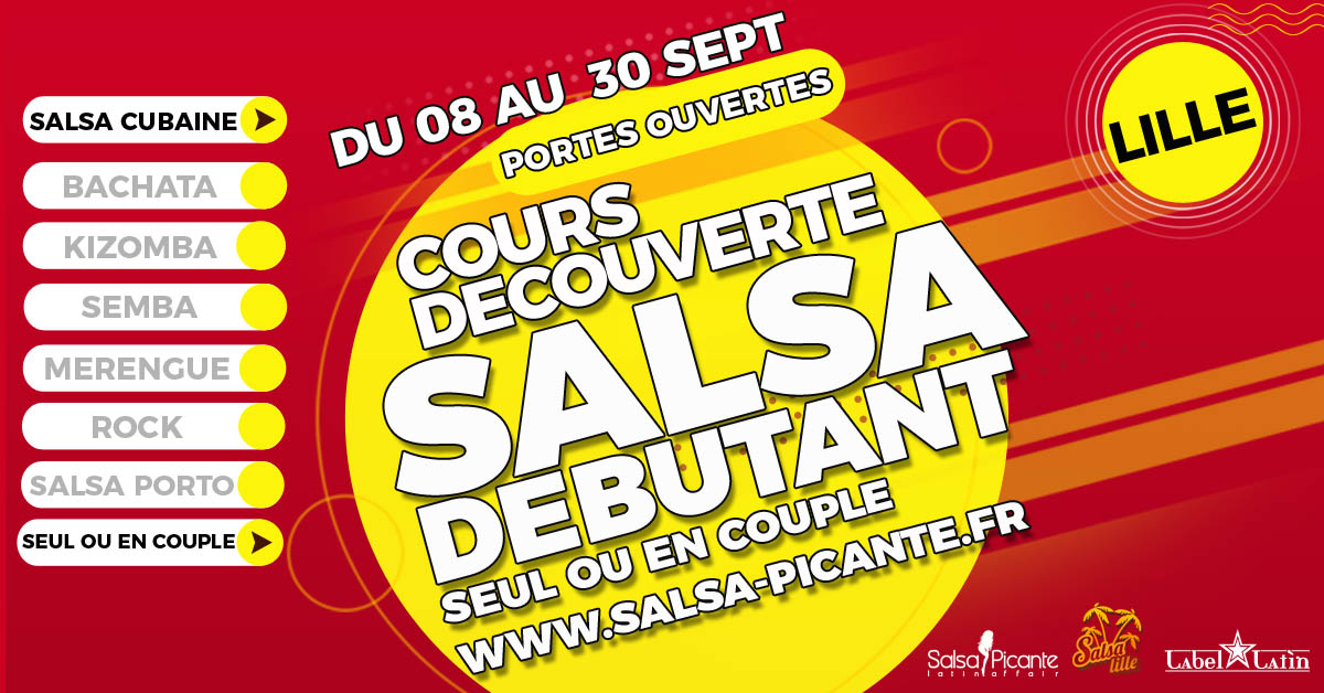 COURS SALSA A LILLE ET LESQUIN SAISON 2026-2027